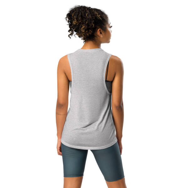 Ladies’ Muscle Tank (You Batta Relax) - Image 5