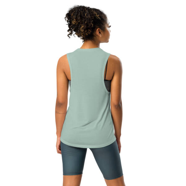 Ladies’ Muscle Tank (You Batta Relax) - Image 7