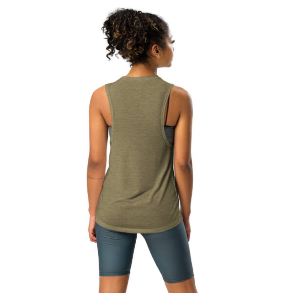 Ladies’ Muscle Tank (You Batta Relax) - Image 3