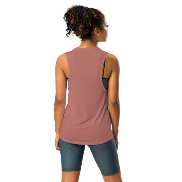 Ladies’ Muscle Tank (You Batta Relax) - Image 2